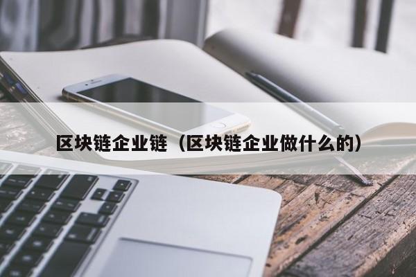 区块链企业链（区块链企业做什么的）