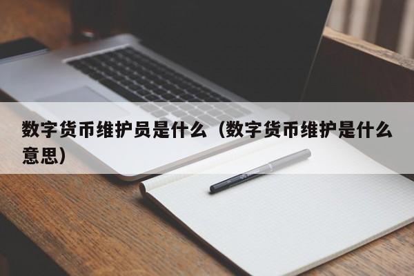 数字货币维护员是什么（数字货币维护是什么意思）